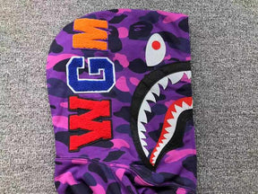 Moletom Bape Shark ABC Camo Roxo