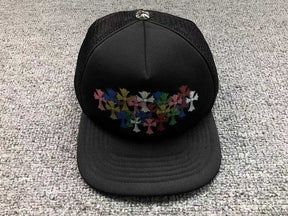 Boné Chrome Hearts Multi Color Cross Preto