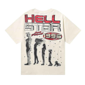 Camiseta Hellstar Human Development White Cream