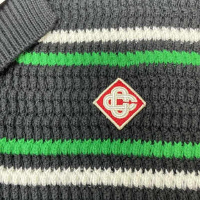 Conjunto Casablanca Crochê Preto e Verde