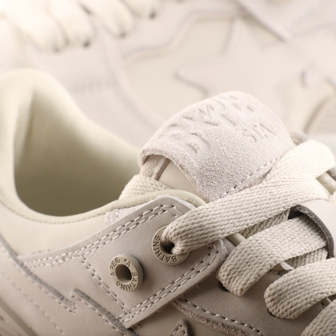 A Bathing Ape Bape Sk8 Sta Triple White