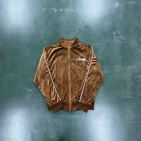 Conjunto Corteiz Veludo Marrom