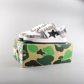 A Bathing Ape Bape Sta Low Serpentine White