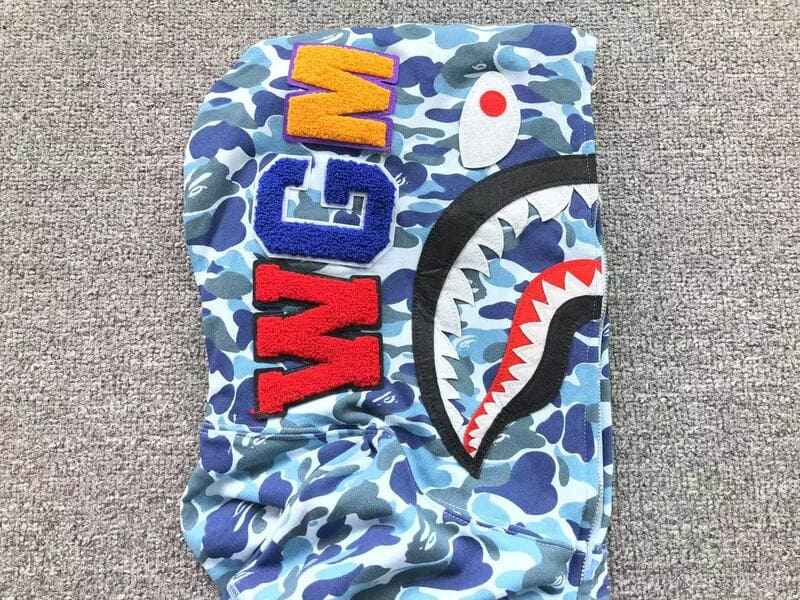 Moletom Bape Shark ABC Camo Azul