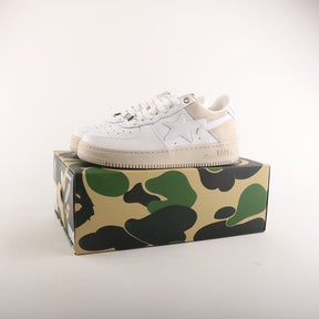 A Bathing Ape Bape Sta Low Suede Beige Heel