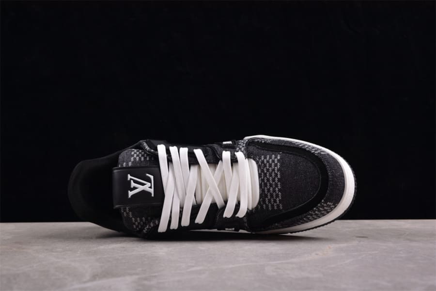 Louis Vuitton LV Trainer Black Damier 3D Denim