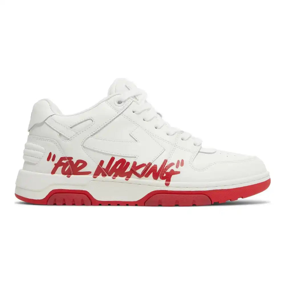 Off-White Out of Office Low For Walking White Red