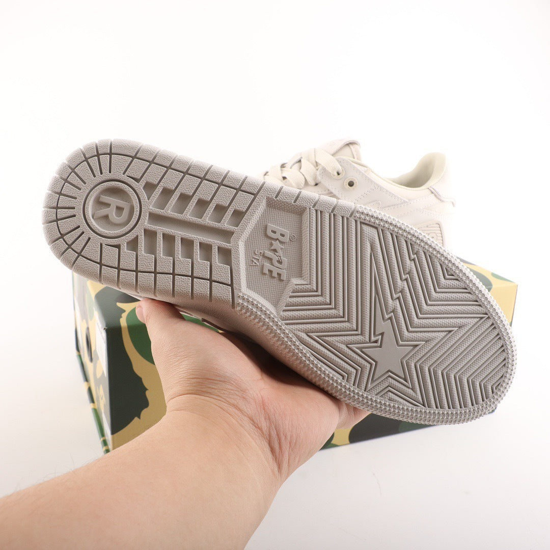 A Bathing Ape Bape Sk8 Sta Triple White