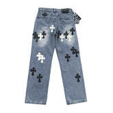 Calça Chrome Hearts Jeans Cross