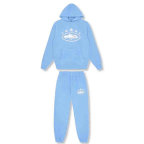 Conjunto Moletom Corteiz 5 Starz Alcatraz Azul