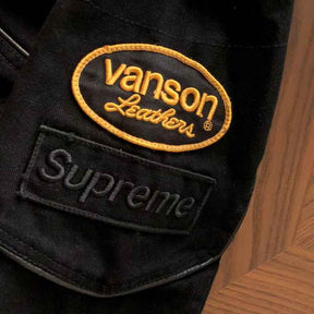 Jaqueta Supreme x Vanson Leathers Cordura Black