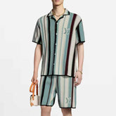 Conjunto Louis Vuitton Crochê Branco/Azul