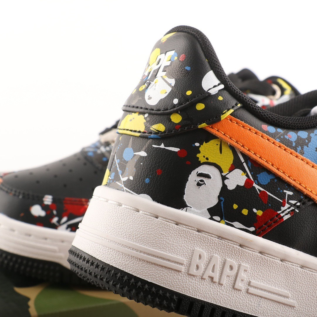 A Bathing Ape Bape Sta M2 Black Orange