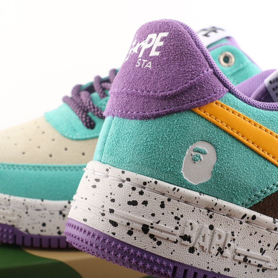 A Bathing Ape Bape Sta Brown Yellow