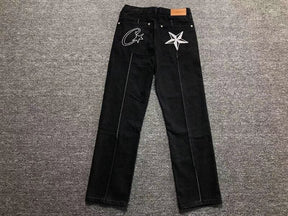 Conjunto Corteiz C-Star Denim Jeans Preto