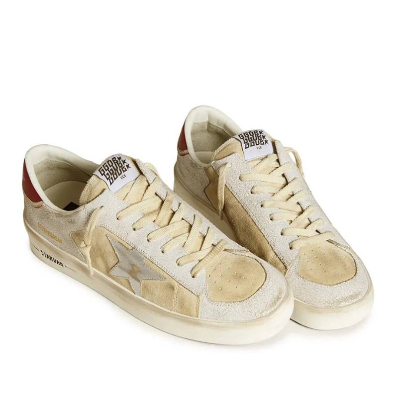 Golden Goose Stardan White Metallic Star
