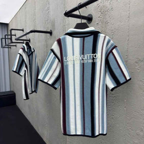 Conjunto Louis Vuitton Crochê Branco/Azul