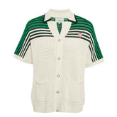 Camiseta Casablanca Crochê Branco e Verde