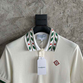 Camiseta Casablanca Classic Laurel Polo Branca