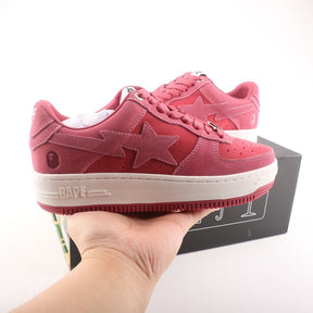 A Bathing Ape Bape Sta Pink Suede