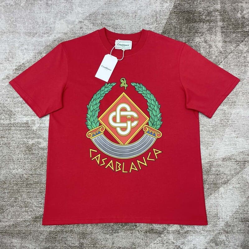 Camiseta Casablanca Casa Crest Vermelha