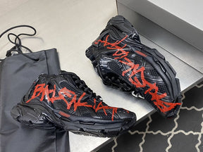 Balenciaga Runner Graffiti Sneaker in Black