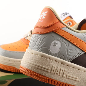 A Bathing Ape Bape Sta Grey Orange