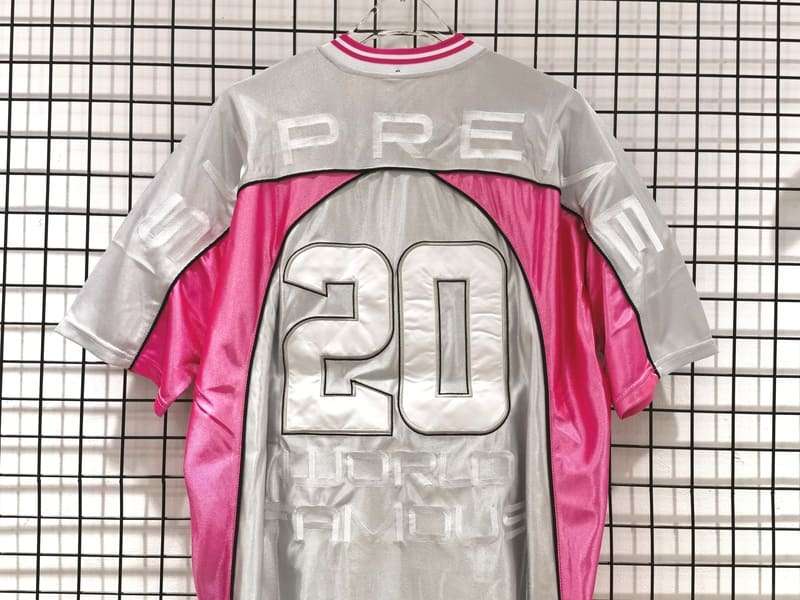 Camiseta Supreme Paneled Jersey Silver