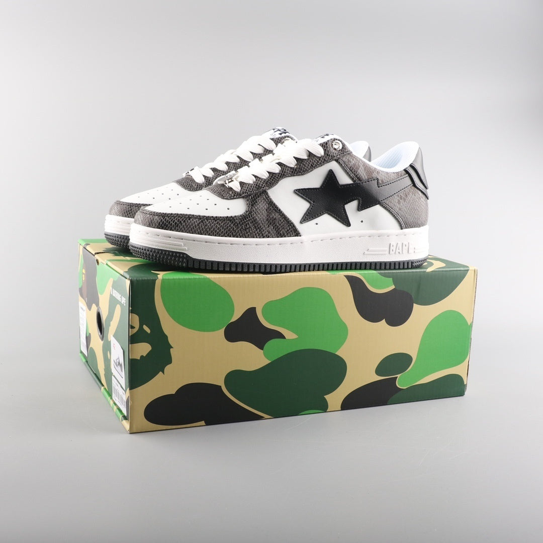 A Bathing Ape Bape Sta Low Serpentine Black