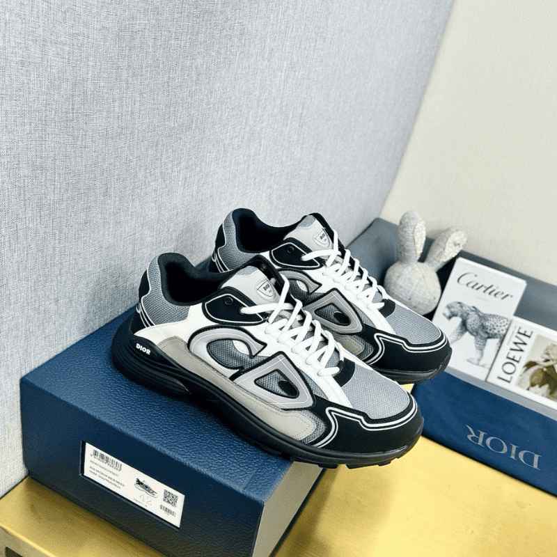 Dior Sneaker B30 Blue Mesh Gray