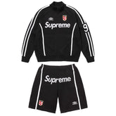 Conjunto Supreme x Umbro Zip Up Black