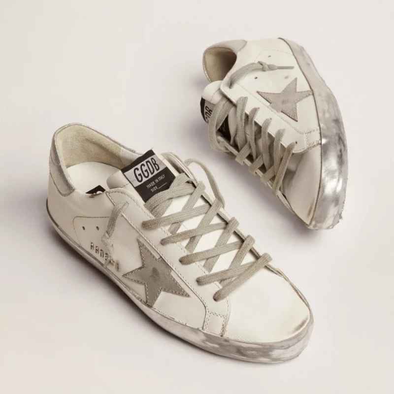 Golden Goose Super-Star White Silver