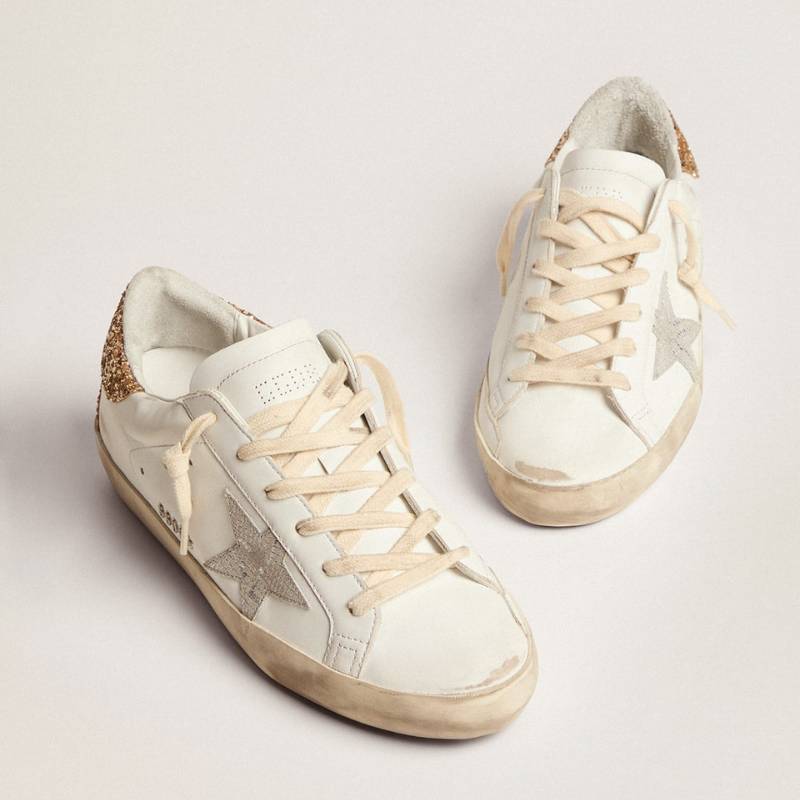 Golden Goose Super-Star White Star Silver