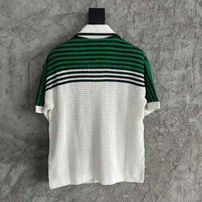 Camiseta Casablanca Crochê Branco e Verde
