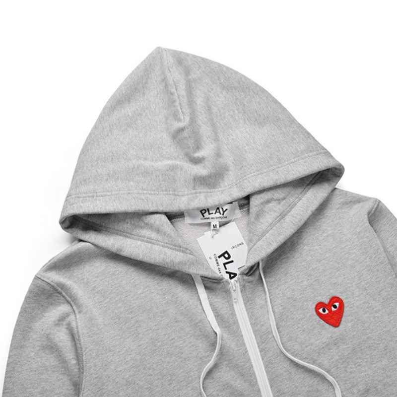 Moletom Comme des Garçons PLAY Logo Cinza