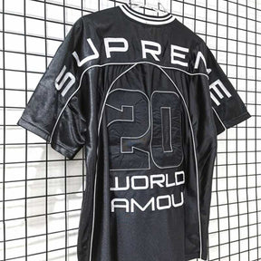 Camiseta Supreme Paneled Jersey Preta