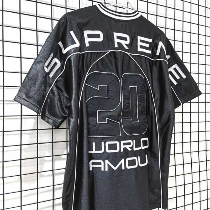 Camiseta Supreme Paneled Jersey Preta