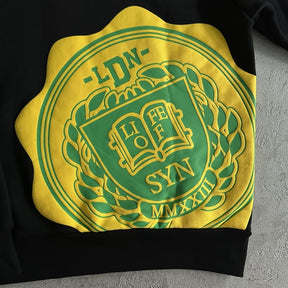 Conjunto Syna World College Logo Preto/Amarelo