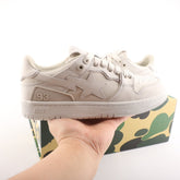 A Bathing Ape Bape Sk8 Sta Triple White