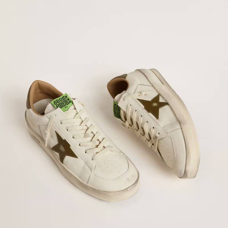 Golden Goose Stardan Canvas White khaki