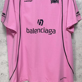 Camiseta Balenciaga Shanghai #10 Soccer Jersey Oversized Pink