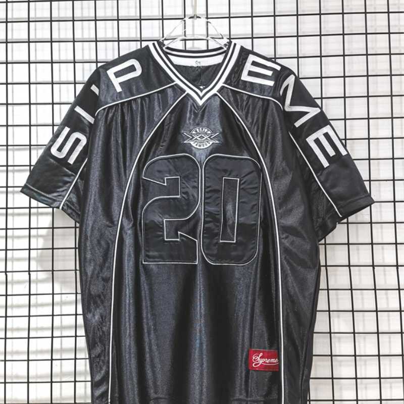 Camiseta Supreme Paneled Jersey Preta
