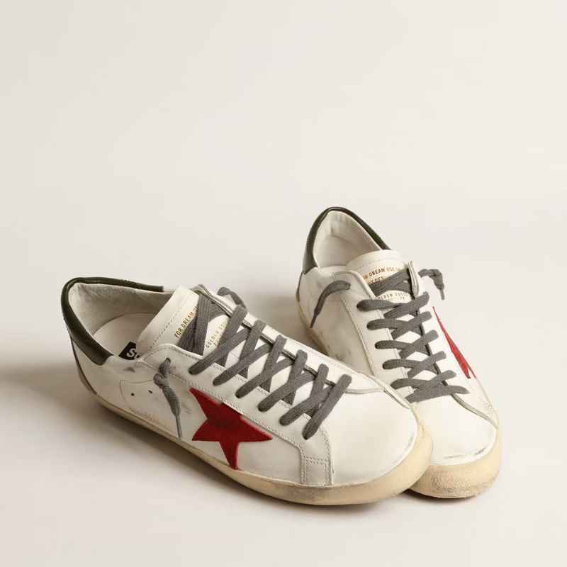 Golden Goose Super-Star White Red
