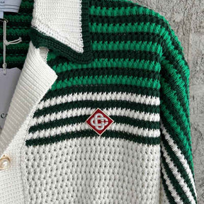 Camiseta Casablanca Crochê Branco e Verde