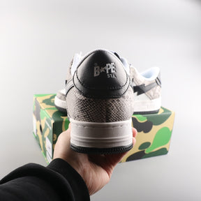 A Bathing Ape Bape Sta Low Serpentine White