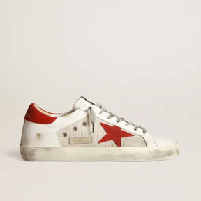 Golden Goose LTD Super-Star White Red Star