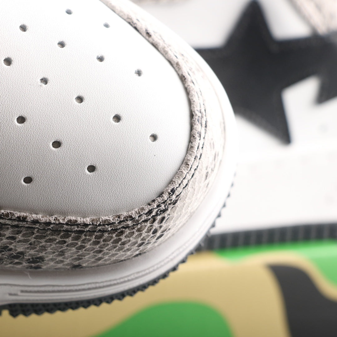 A Bathing Ape Bape Sta Low Serpentine White