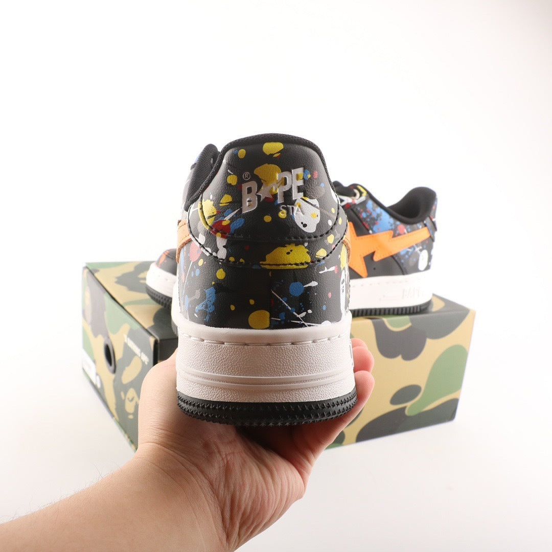 A Bathing Ape Bape Sta M2 Black Orange