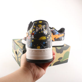 A Bathing Ape Bape Sta M2 Black Orange