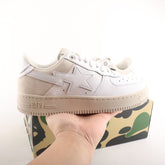 A Bathing Ape Bape Sta Low Suede Beige Heel